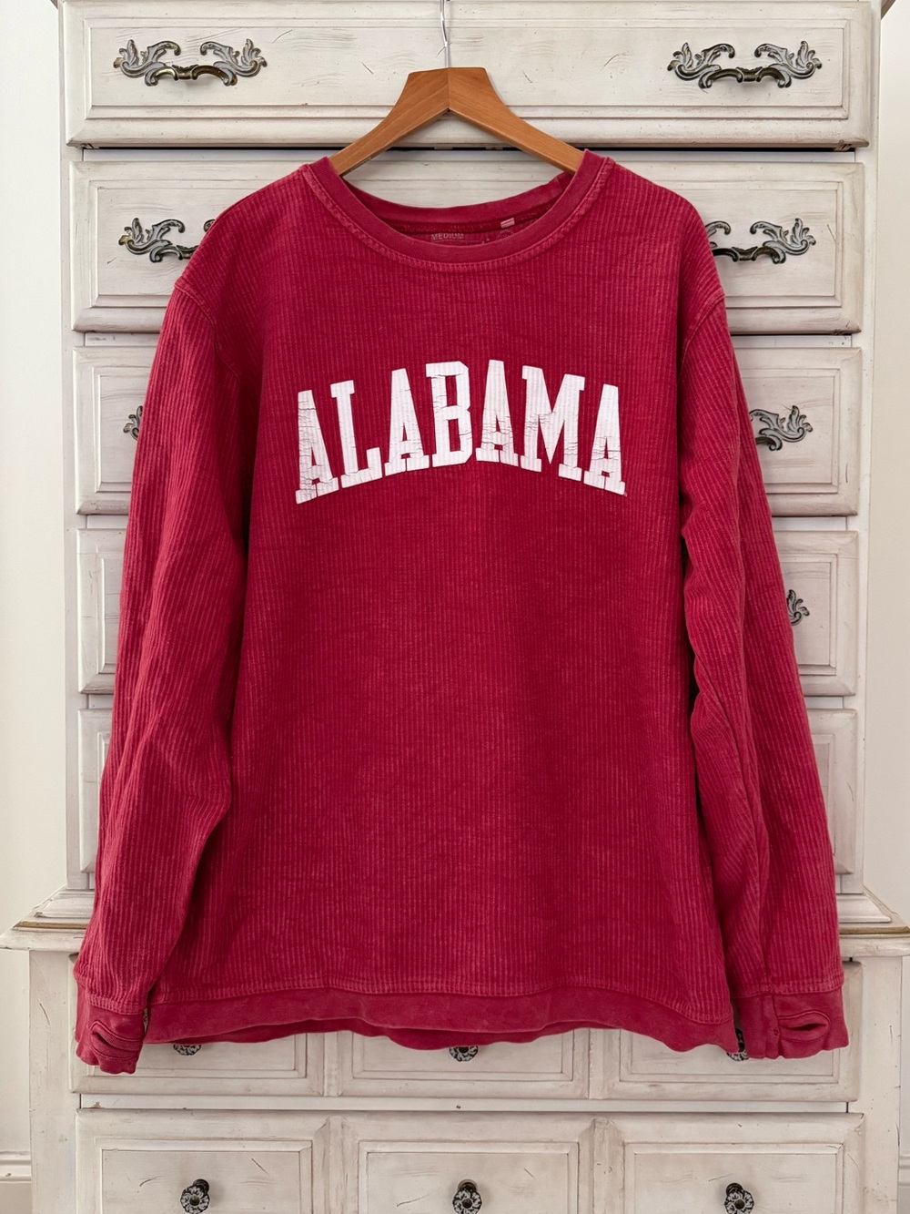 Pressbox Alabama Red Corded Sweatshirt